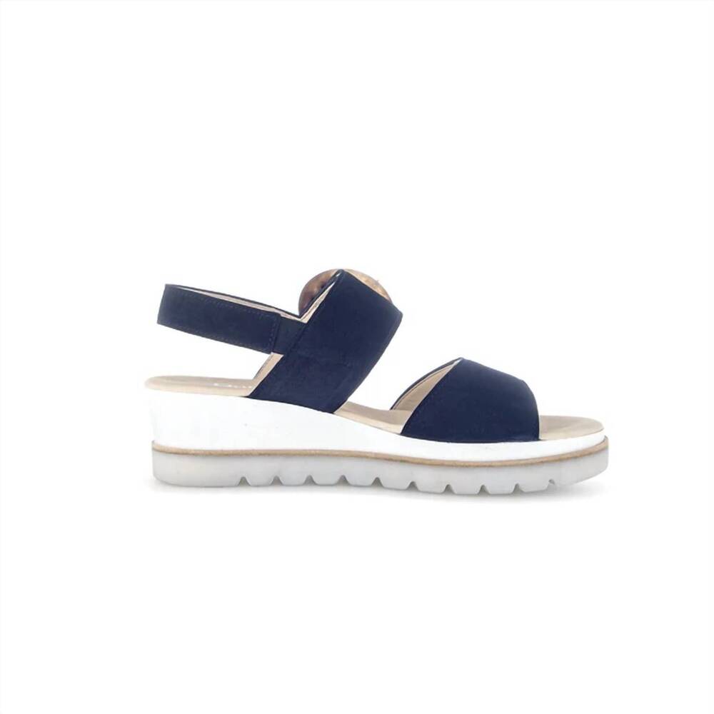 NEW GABOR women's 44.645 wedge sandal in atlantik (navy)